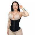 Cinta Modeladora Corselet Espartilho Efeito Cintura Fina 20 Barbatanas Estilo Colombiana Faixa Modeladora